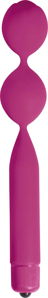 Curve Toys Female Sex Toys Double Vibrating Kegel Weight Magenta