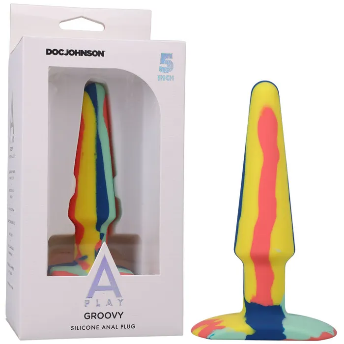 APlay Groovy Silicone Anal Plug 5 inch Sunrise Coloured 127 cm Butt Plug APlay Anal