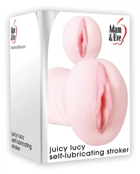 Adam Eve Male Sex Toys Juicy Lucy Self Lubricating Pussy Stroker Beige