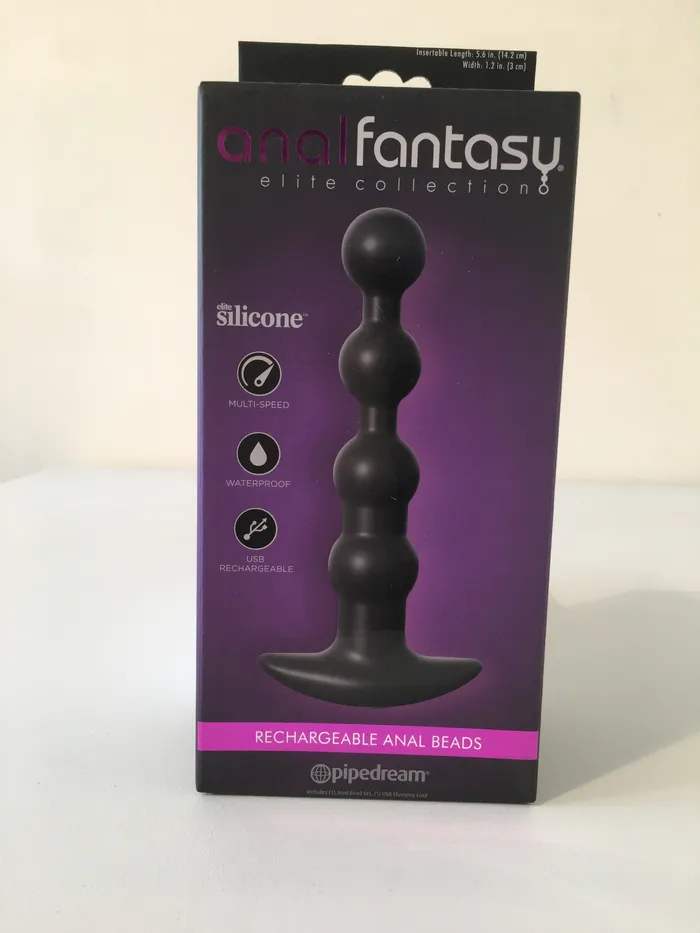 Adult Time NZ Anal Fantasy Elite Collection Rechargeable Anal Beads Male Sex Toys