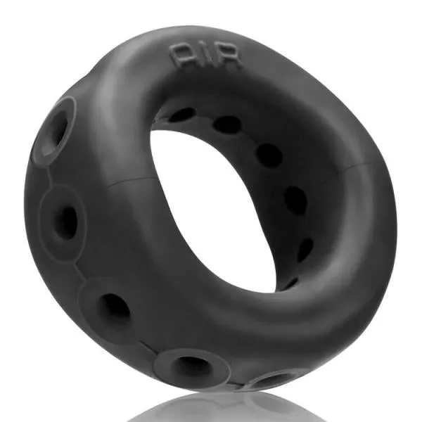 Air Airflow Cock Ring Silicone Tpr Blend Black Oxballs Male Sex Toys