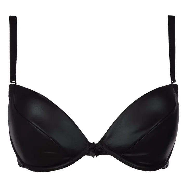 Anal Axami Lingerie Stretch Wetlook Bra Black