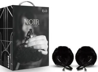 Anal Blush Novelties Pom Adjustable Nipple Clamps Black