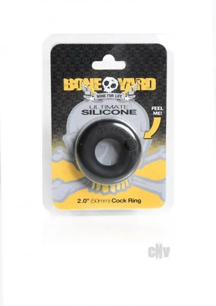 Anal Boneyard Rascal Ultimate Silicone Ring Black