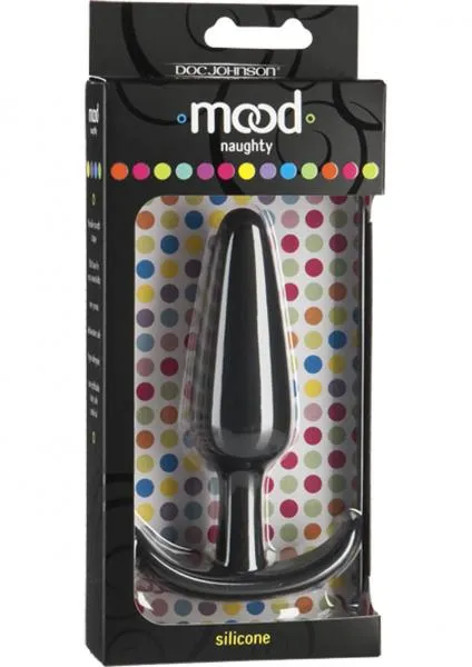 Anal Doc Johnson Mood Naughty Silicone Anal Plug Large Black