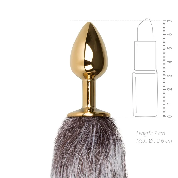 Anal Easytoys Fetish Collection Fox Tail No 5 Gold Plug