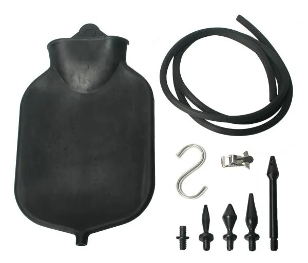 Anal Master Series Deluge Deluxe Black Enema Set