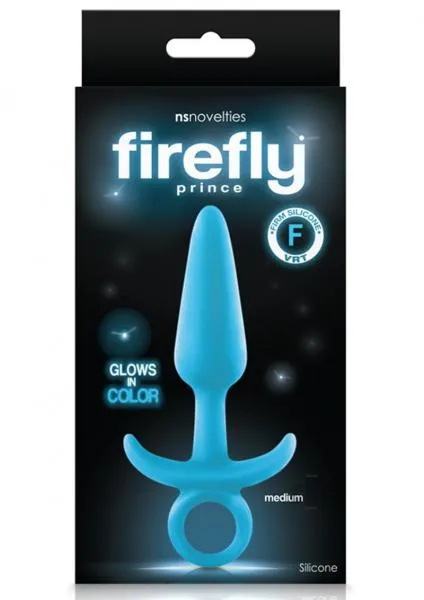 Anal NS Novelties Firefly Prince Medium Butt Plug Blue