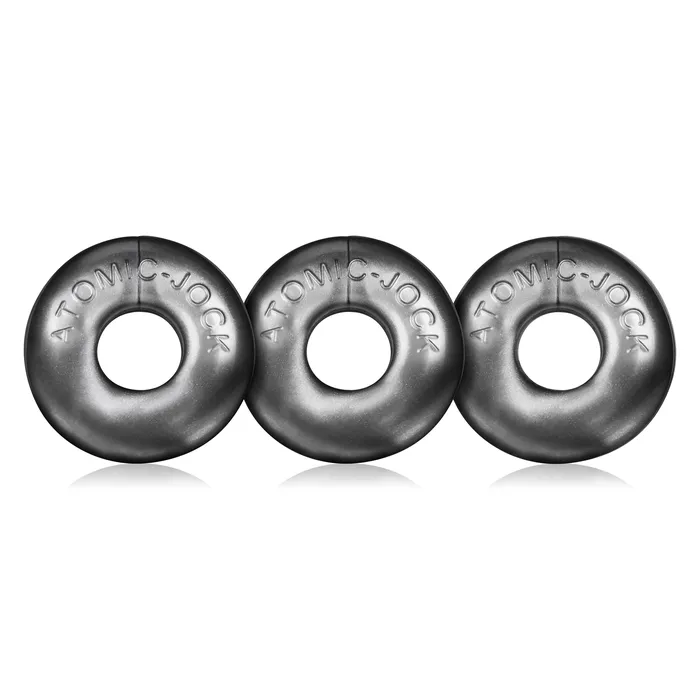 Anal Ringer Cockring 3 Pc Steel OxBalls