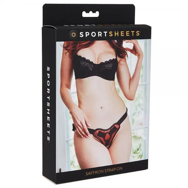 Anal Sportsheets Saffron Strap On Black Red OS Sportsheets