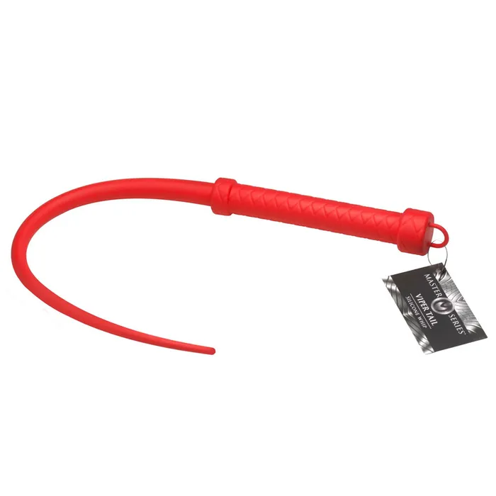 Anal XR Brands Master Series Viper Tail Red Red Silicone Whip