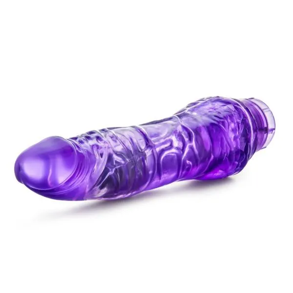 B Yours Vibrators B Yours Vibe 7 Purple Realistic Vibrating Dildo