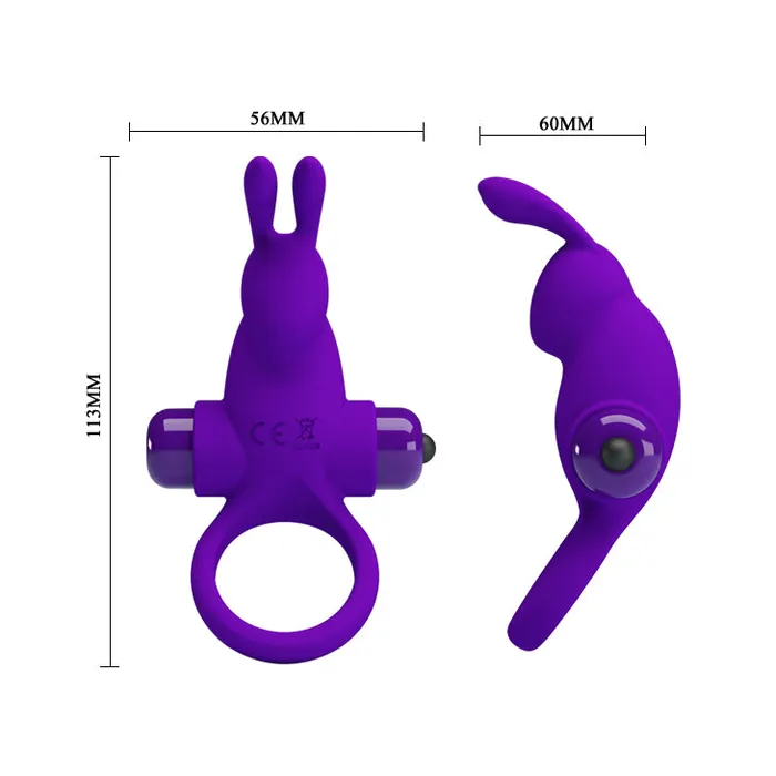 Bailes Male Sex Toys Cock Ring Vibrating Rabbit Penis Ring