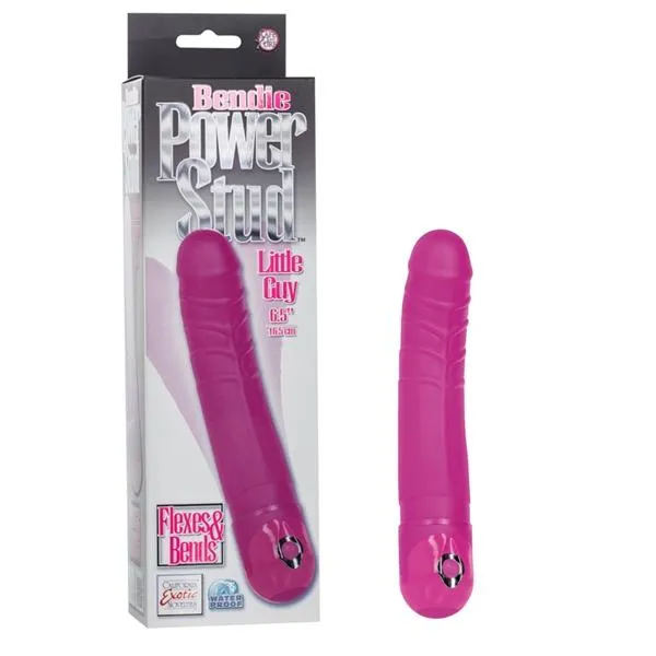 Bendie Power Stud Little Guy Waterproof Vibe 65 Pink Bendie Vibrators