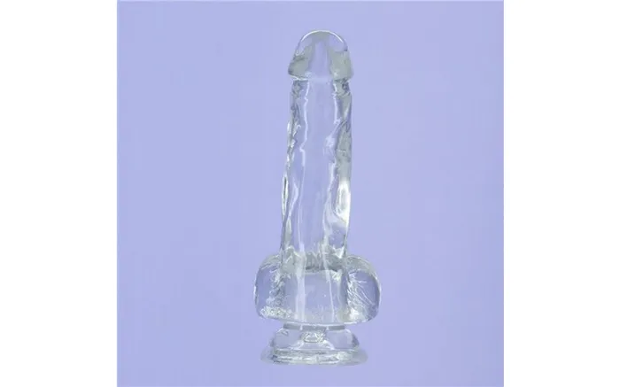 BMS Factory Dildos Addiction Crystal Dildo with Balls 8 Clear