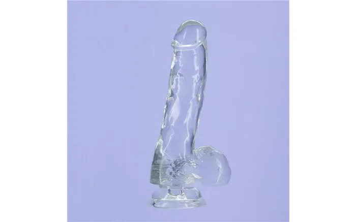 BMS Factory Dildos Addiction Crystal Dildo with Balls 8 Clear