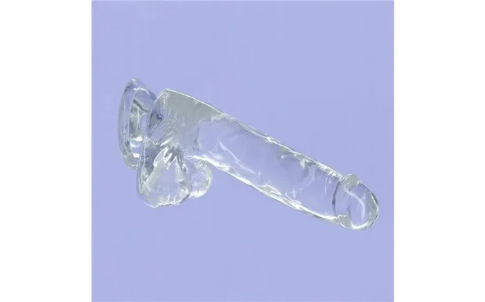 BMS Factory Dildos Addiction Crystal Dildo with Balls 8 Clear