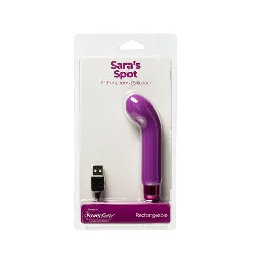 BMS Vibrators Powerbullet Saras Spot 4in 10 Function Bullet Purple