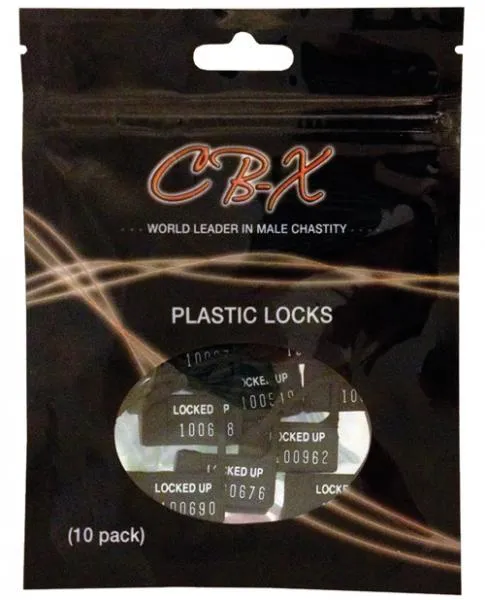 CBX Chastity 10 Pack One Time Use Plastic Locks Male Sex Toys