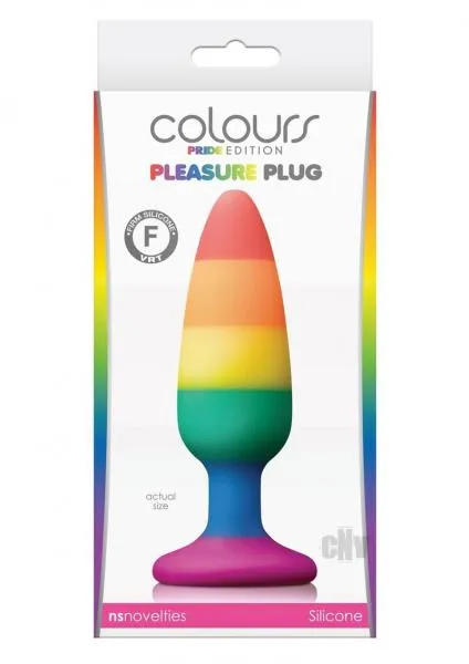 Colours Pride Edition Pleasure Plug Medium Rainbow NS Novelties Female Sex Toys