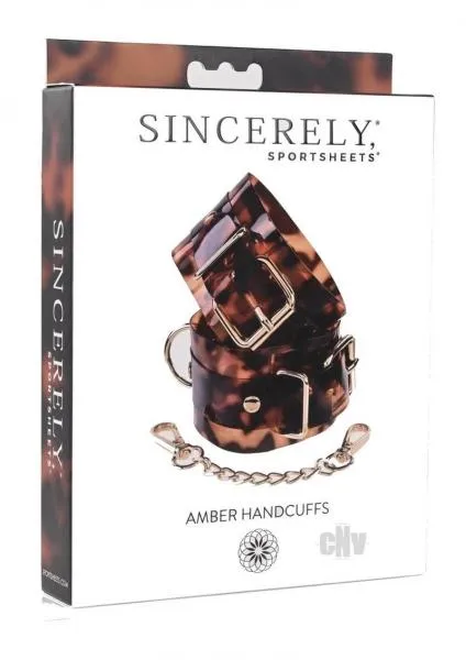 Couples Seductucom Sincerely Amber Hand Cuffs