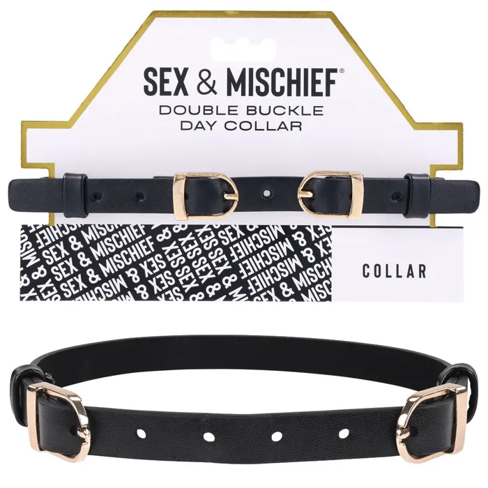 Couples Sex Mischief Double Buckle Day Collar Sportsheets