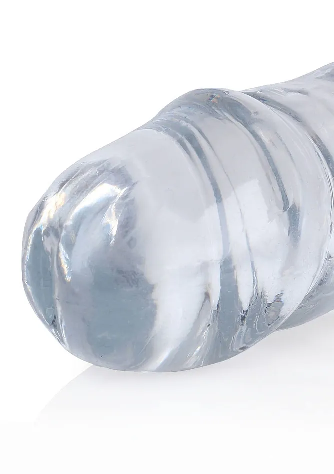 Crystal Clear 13 Double Dong Translucent Realrock Dildos