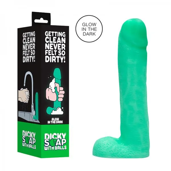 Dicky Soap With Balls Glow In The Dark Shots Female Sex Toys