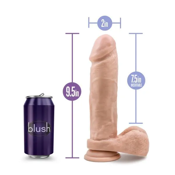 Dildos Blush Au Naturel 95 Inches Dildo With Suction Cup Beige