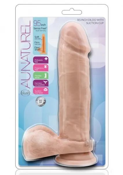 Dildos Blush Au Naturel 95 Inches Dildo With Suction Cup Beige