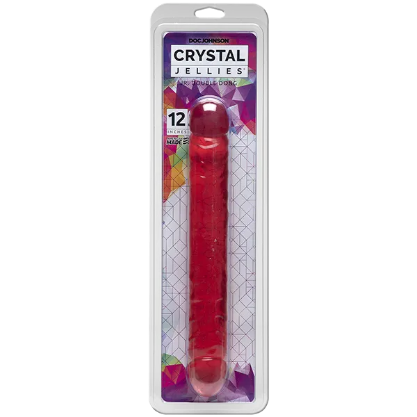 Dildos Crystal Jellies 12 Jr Double Dong Multiple Colours Doc Johnson