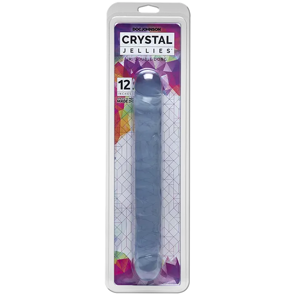 Dildos Crystal Jellies 12 Jr Double Dong Multiple Colours Doc Johnson