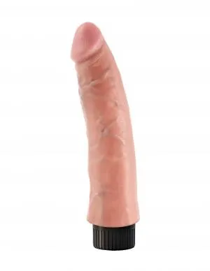 Dildos King Cock 7 Inches Vibrating Dildo Beige Pipedream