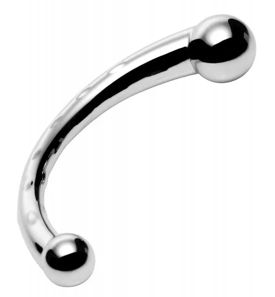 Dildos Master Series The Chrome Crescent Dual Ended Dildo