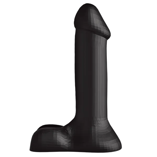 Dildos Platinum Premium Silicone Platinum Truskyn Tru Super 7 Inches Dildo Black