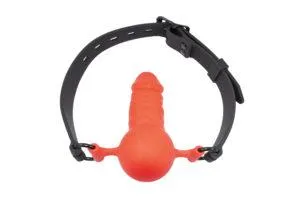 Dildos Si Novelties Stfu Cock Gag Black Orange OS