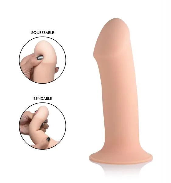 Dildos Squeezable Thick Phallic Dildo Beige SqueezeIt