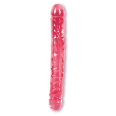 Doc Johnson Dildos Jellies Jr Double Dong 12 Inch Pink