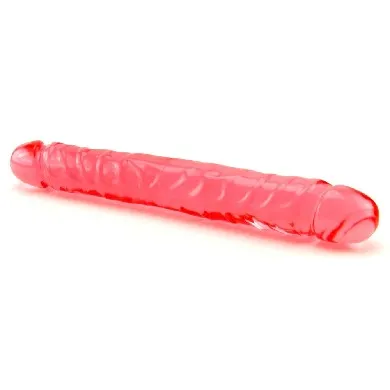 Doc Johnson Dildos Jellies Jr Double Dong 12 Inch Pink