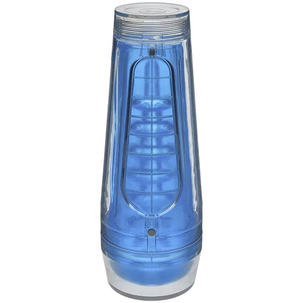 Doc Johnson Male Sex Toys Main Squeeze Optix Crystal Blue Masturbator