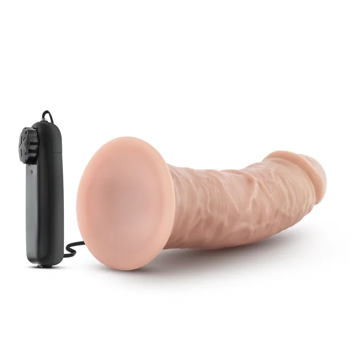 Dr Skin Female Sex Toys Dr Skin Dr Joe 8in Vibrating Cock with Suction Cup Vanilla