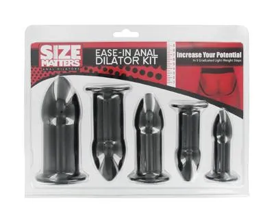 Ease In Anal Dilator Kit Black Size Matters Anal