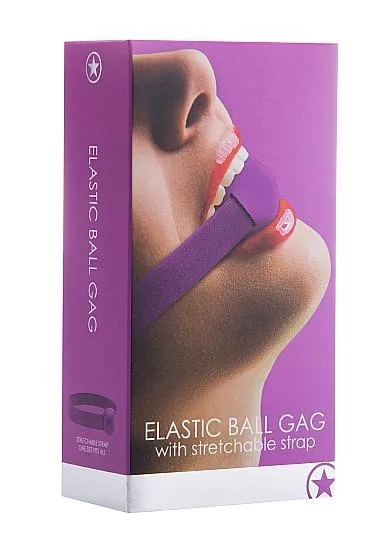 Elastic Ball Gag Purple Seductucom Vibrators