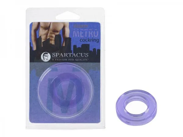 Elastomer Metro Cock Ring Purple Seductucom Male Sex Toys