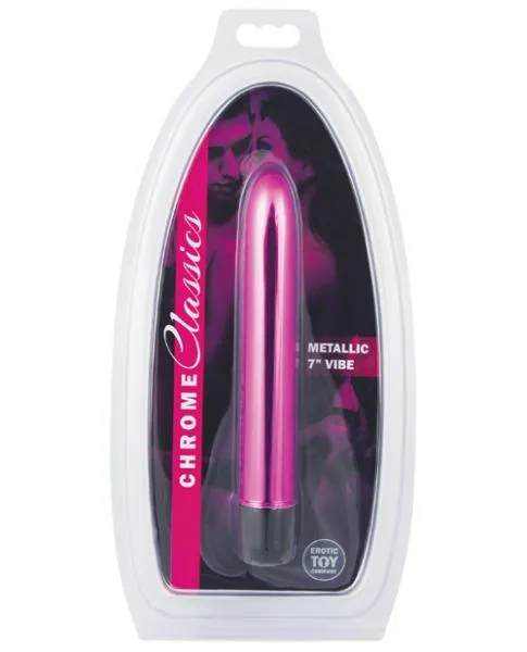 Etc Chrome Classic Metallic 7 Inches Vibe Pink Chrome Classics Vibrators