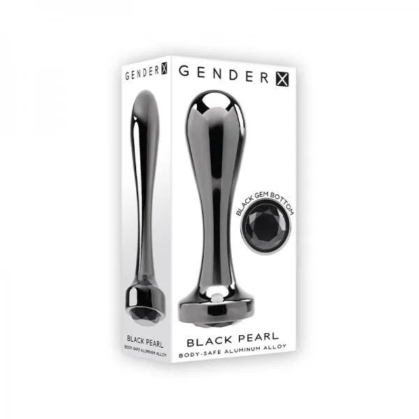 Evolved Novelties Anal Gender X Black Pearl Aluminum Plug