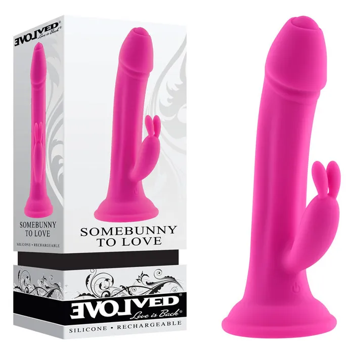 Evolved SOMEBUNNY TO LOVE Pink 197 cm USB Rechargeable Rabbit Vibrator Evolved Vibrators