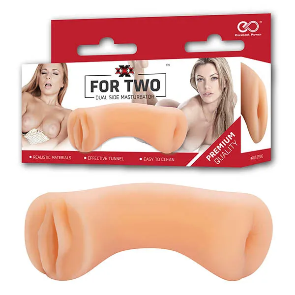 Excellent Power Male Sex Toys XXX For Two Flesh Pussy Ass Dual Ended Stroker