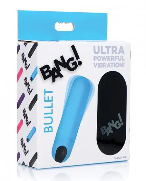 Female Sex Toys Bang Bang Vibrating Bullet W Remote Control Blue