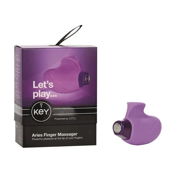 Female Sex Toys Key by Jopen Aries Ambidextrous Finger Massager Lavender Lovetwoo